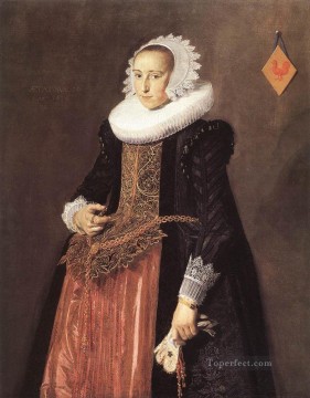 Frans Hals Painting - Anetta Hanemans retrato del Siglo de Oro holandés Frans Hals